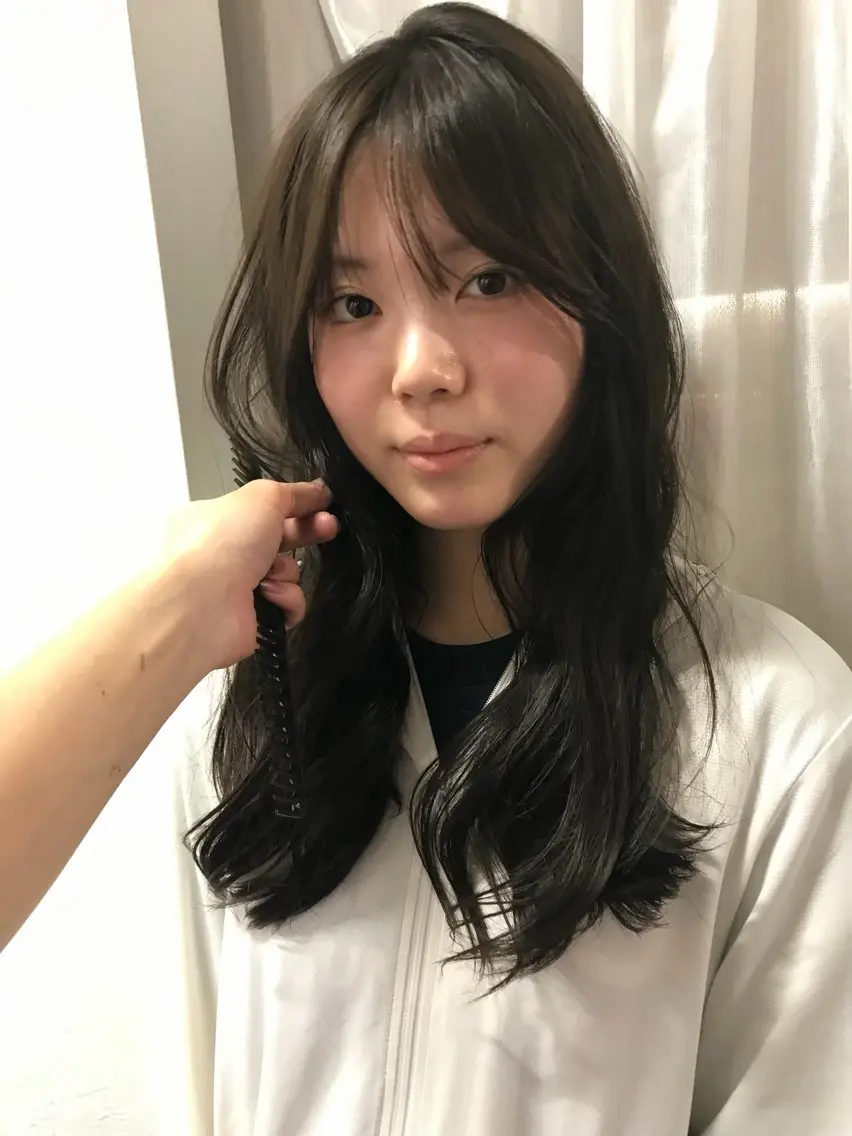 ミディアム カラー カット ヘアカラー トリートメント 赤み消しカラー/ ナチュラル/トモキのヘアスタイル