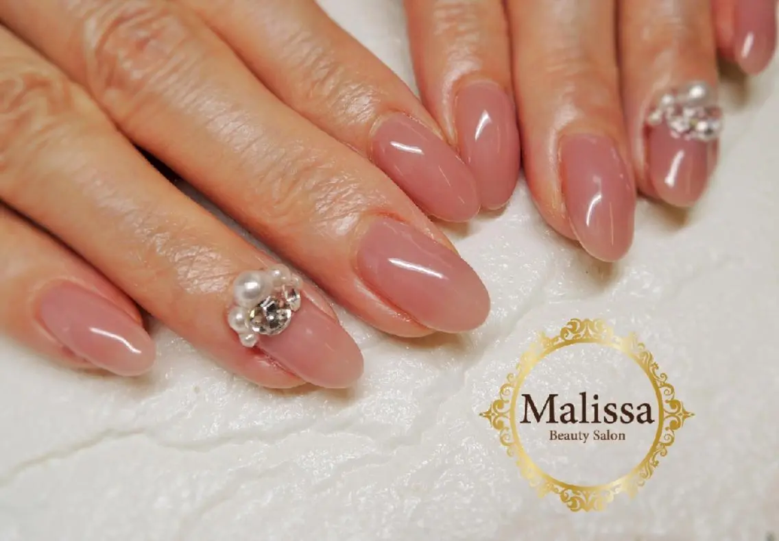 ネイル ジェルネイル パラジェル スカルプネイル シンプルネイル ブライダルネイル Malissa　 スカルプ&深爪歓迎◎のネイルデザイン