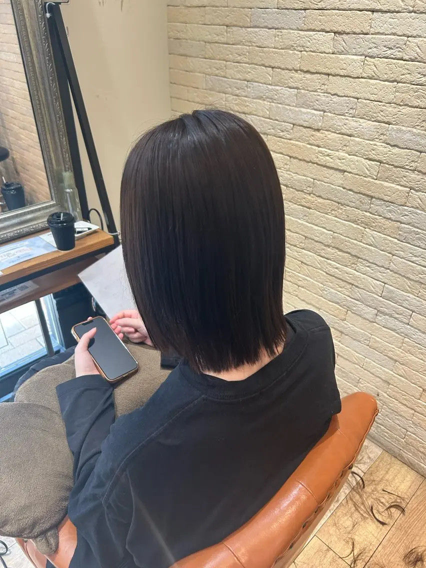 ミディアム カラー ヘアカラー 松尾 遥花のヘアスタイル