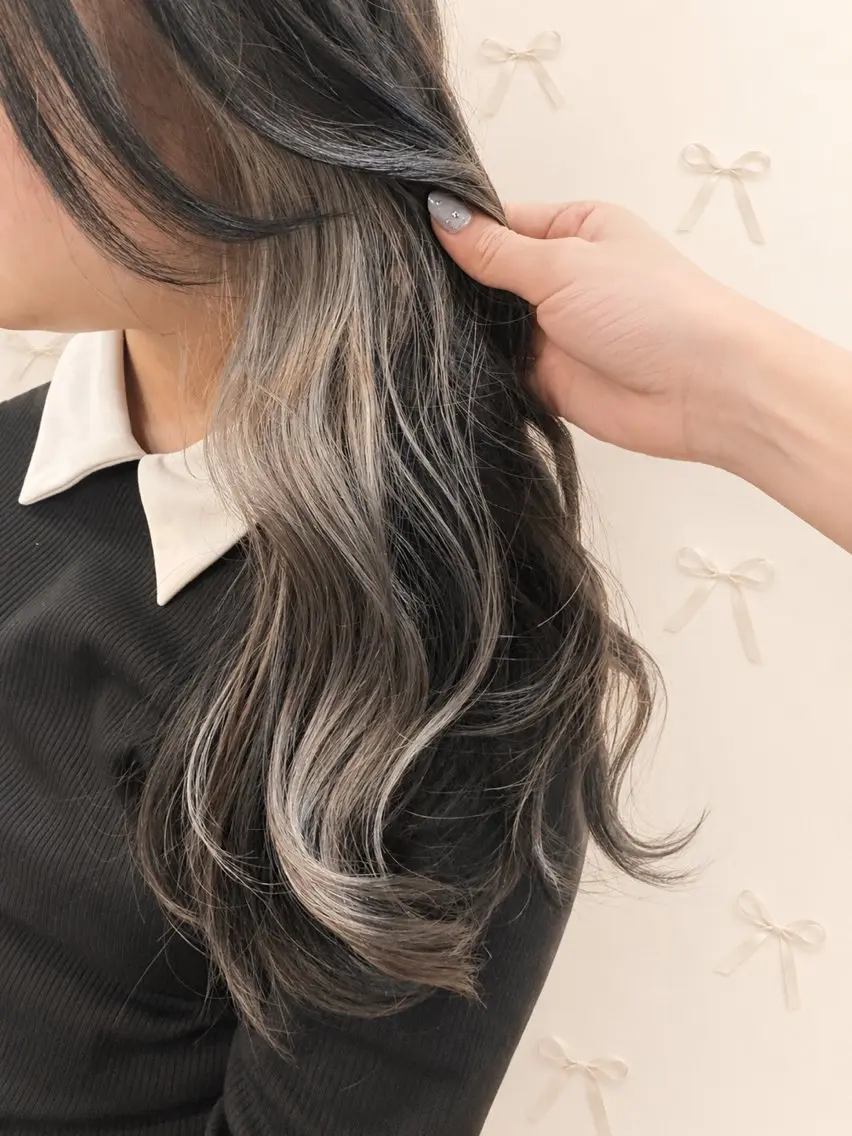 【結んでもかわいい💖】イヤリング or インナーカラー✨🧚♀️の写真