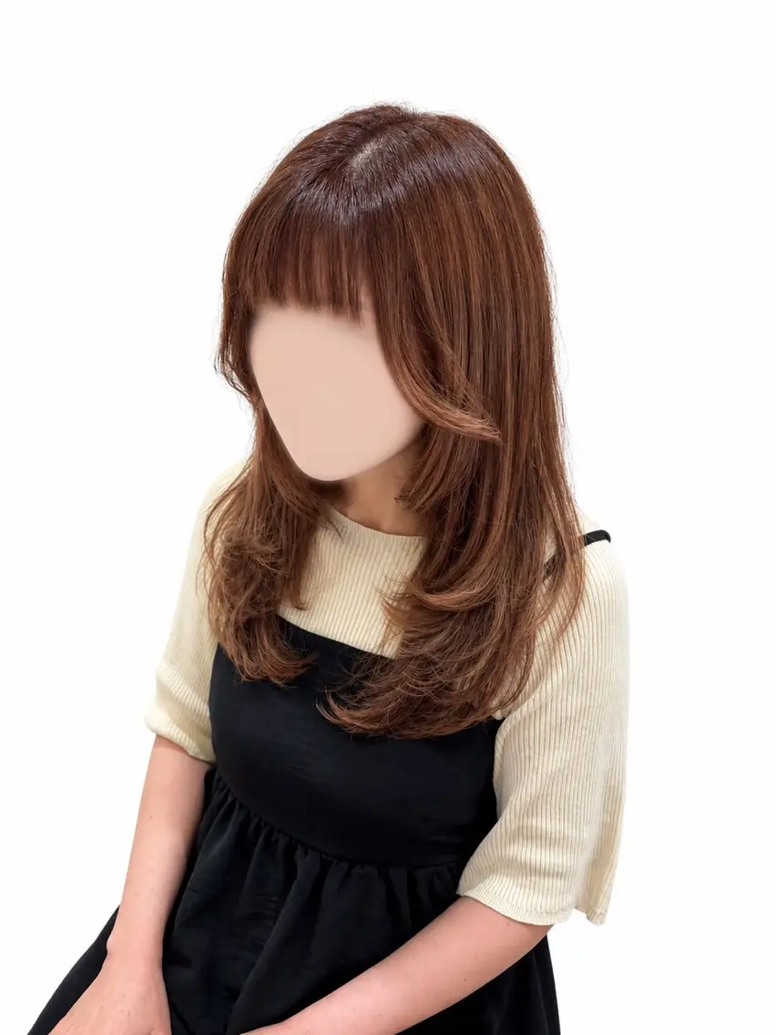 セミロング 光武 歩乃果のヘアスタイル