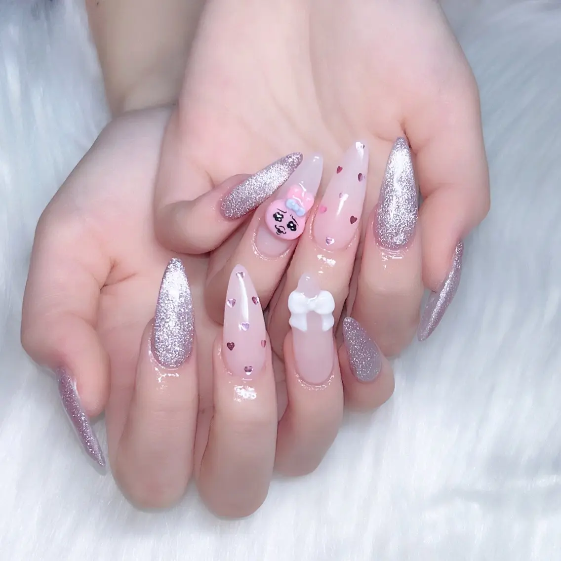 ネイル スカルプネイル ハンドネイル merci nailのネイルデザイン