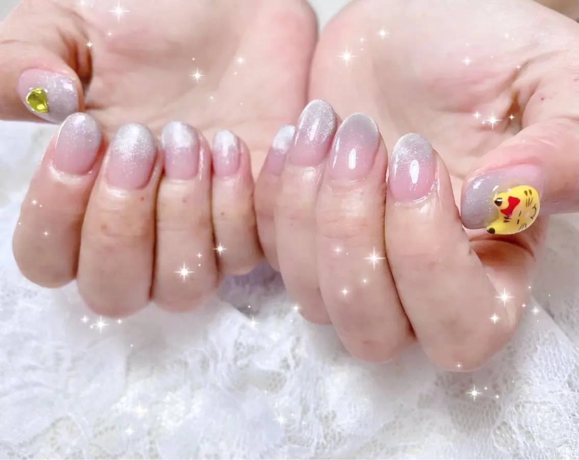 ネイル マグネットネイル ハンドネイル FLARE NAIL フレアネイルのネイルデザイン