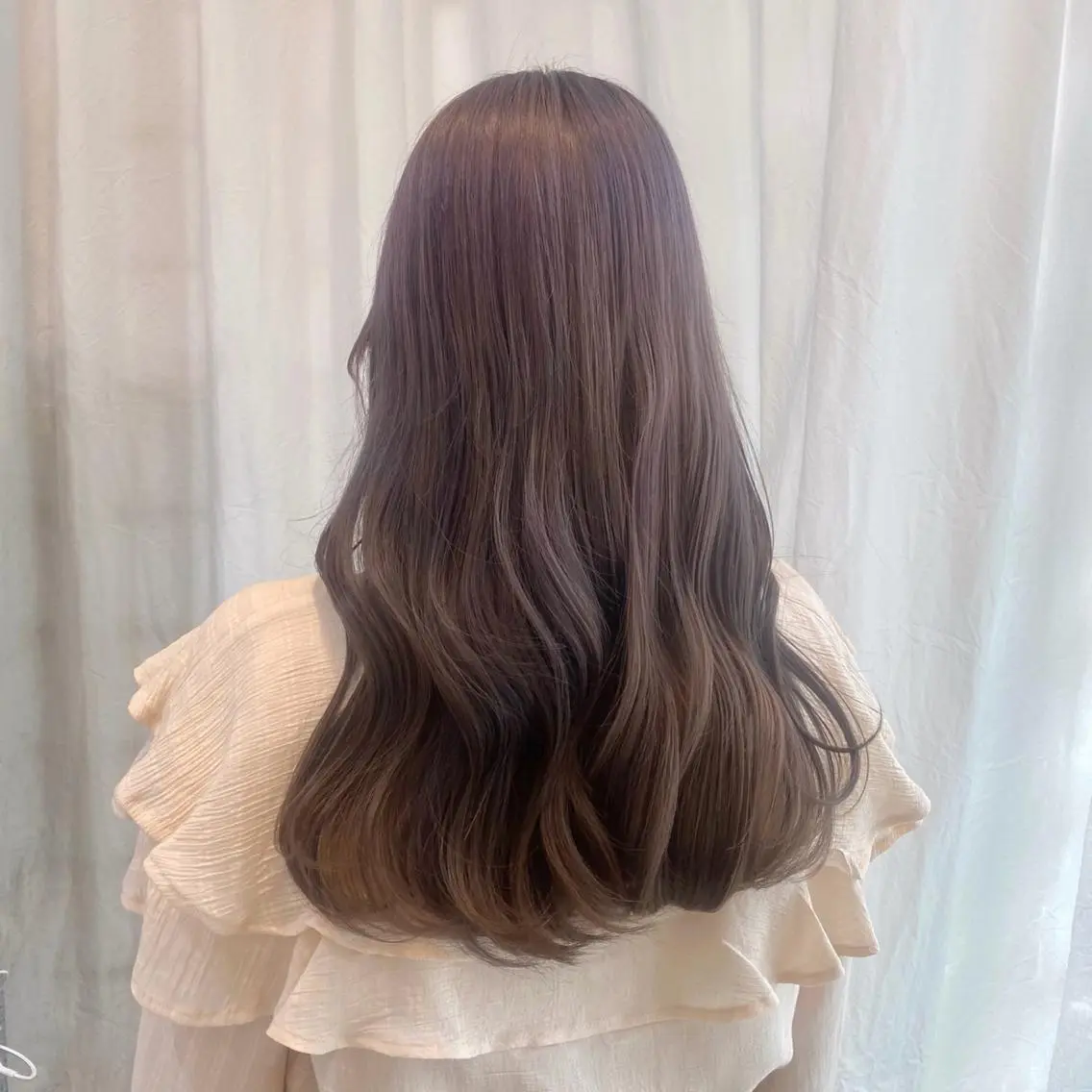 ロング カラー ベージュカラー ラベンダーカラー ラベンダーピンク ミルクティーベージュ ピンクカラー ツカハラ リリカ 👒柔らかカラー👒のヘアスタイル