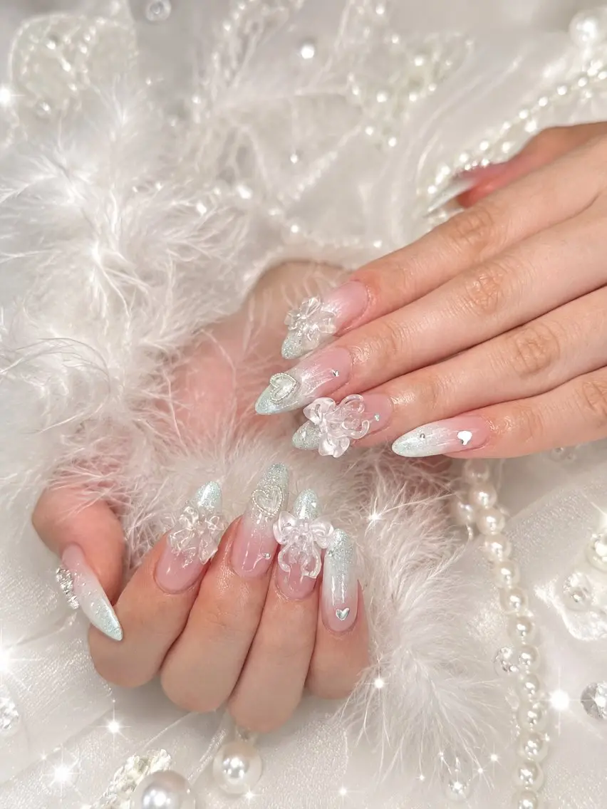 セミロング ハンドネイル Bibi nail Osakaのネイルデザイン