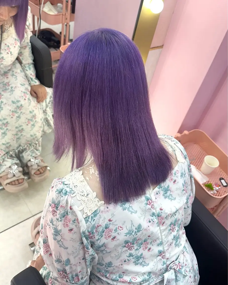 セミロング カラー カット ヘアカラー トリートメント ブリーチ指名 No.1🦋KOKIのヘアスタイル