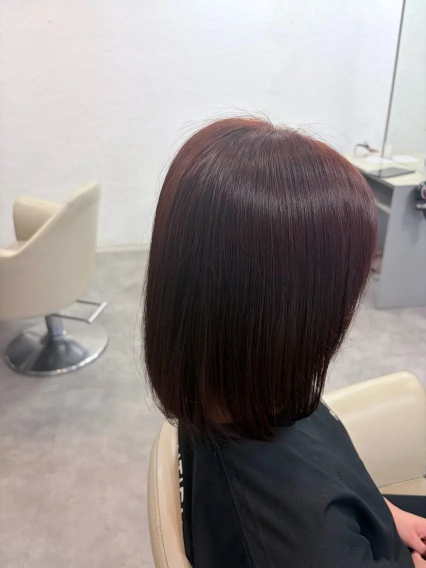 ミディアム カラー ブラウンカラー ダブルカラー ピンクカラー ピンクブラウン カット ヘアカラー 【SiLO】 nanamiのヘアスタイル