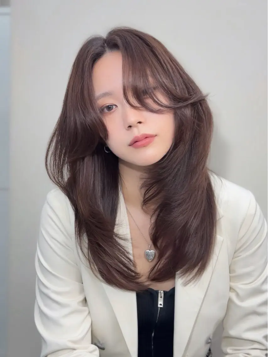 ロング カラー カット ヘアカラー トリートメント 🦋韓国系指名No1 店長/圓山 祐也🦋のヘアスタイル