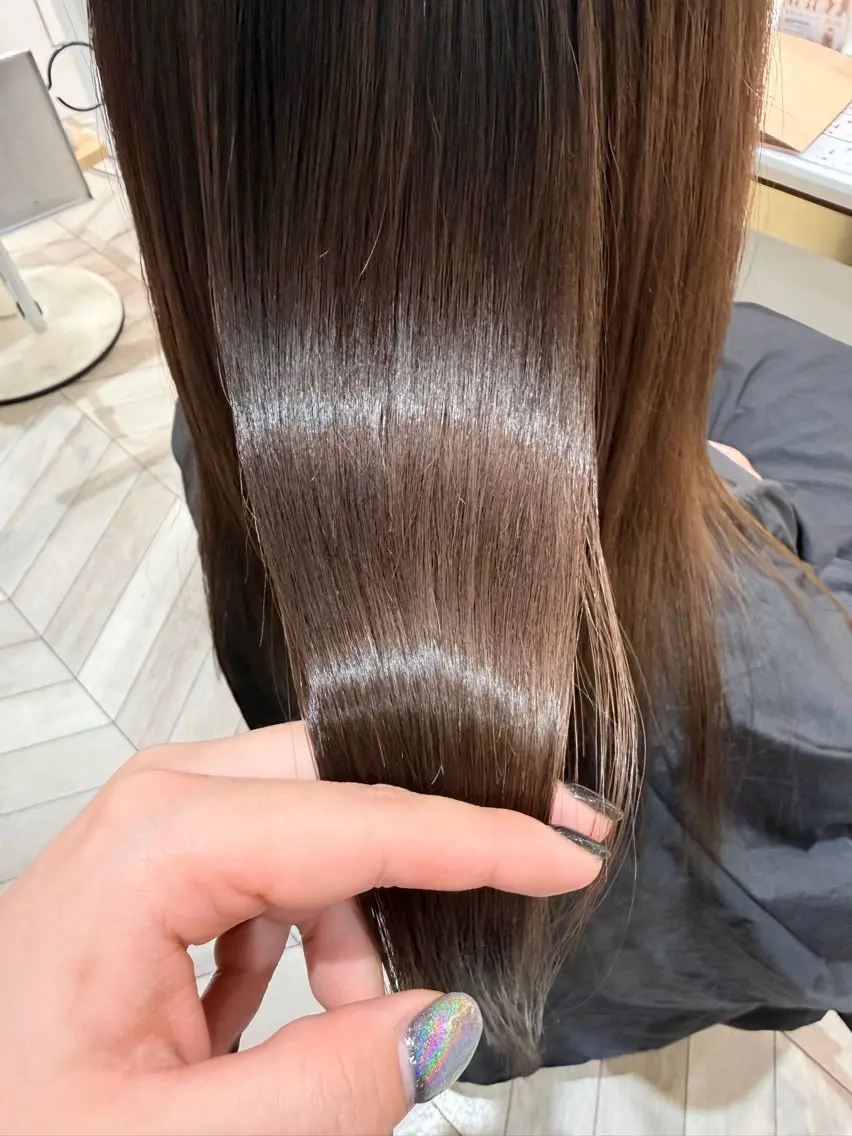 ロング カラー 透明感カラー🫧 幕内梨乃亜のヘアスタイル