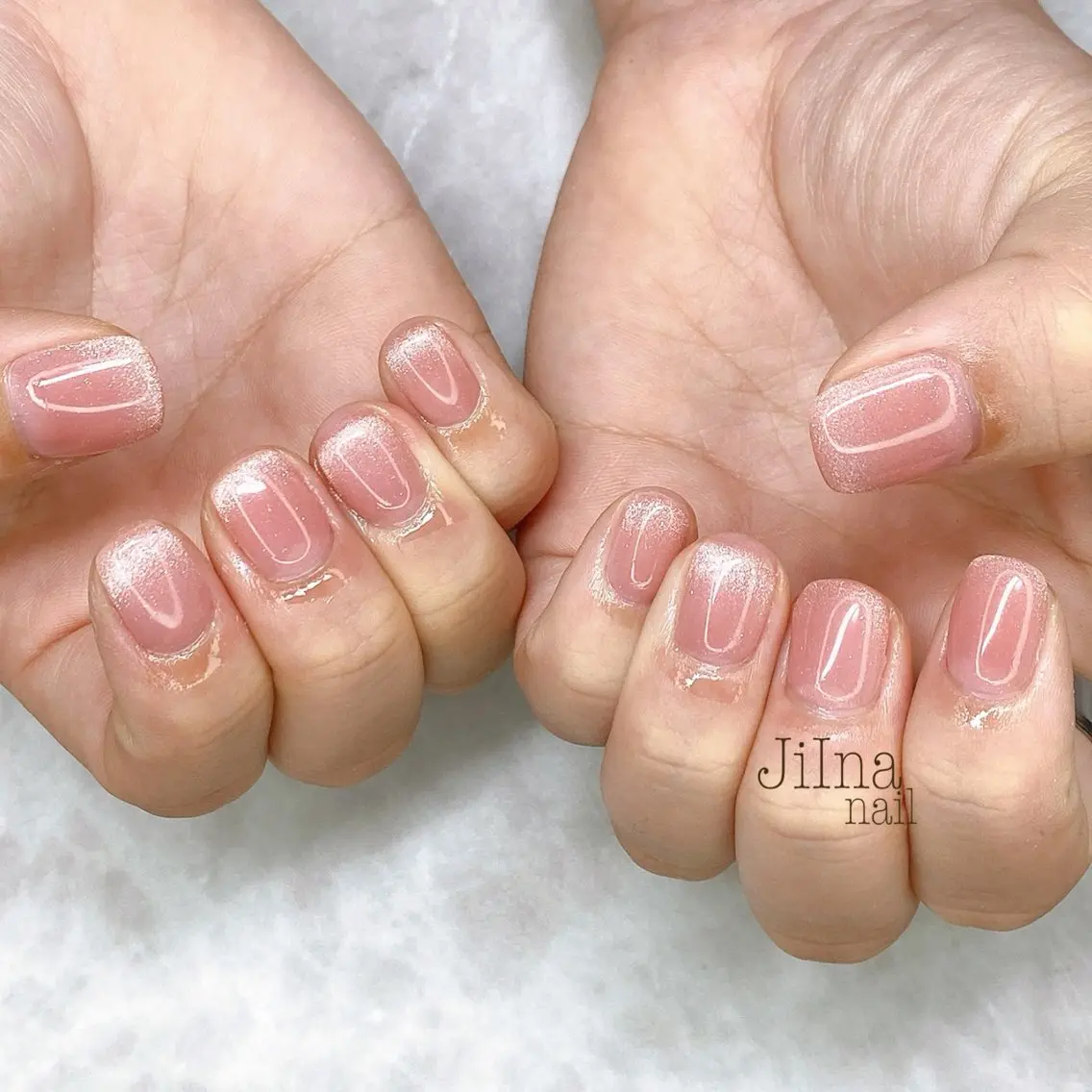 ネイル マグネットネイル マグネットワンカラー ワンカラーネイル JiIna nailのネイルデザイン