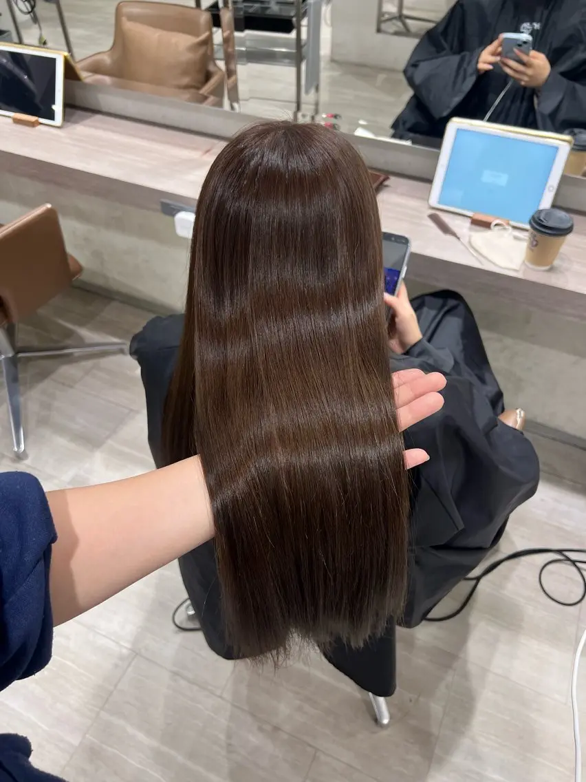 ロング ヘアカラー 美髪矯正/カラー /ヒナのヘアスタイル