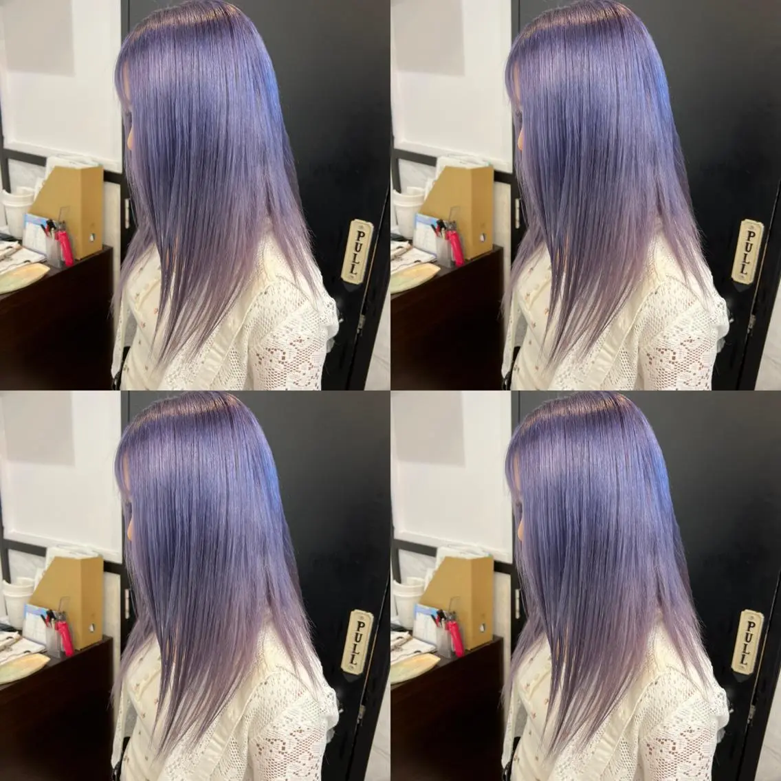 セミロング カラー ラベンダーカラー ヘアカラー トリートメント ✨レイヤー/髪質改善 /エクステ✨ナカムラのヘアスタイル