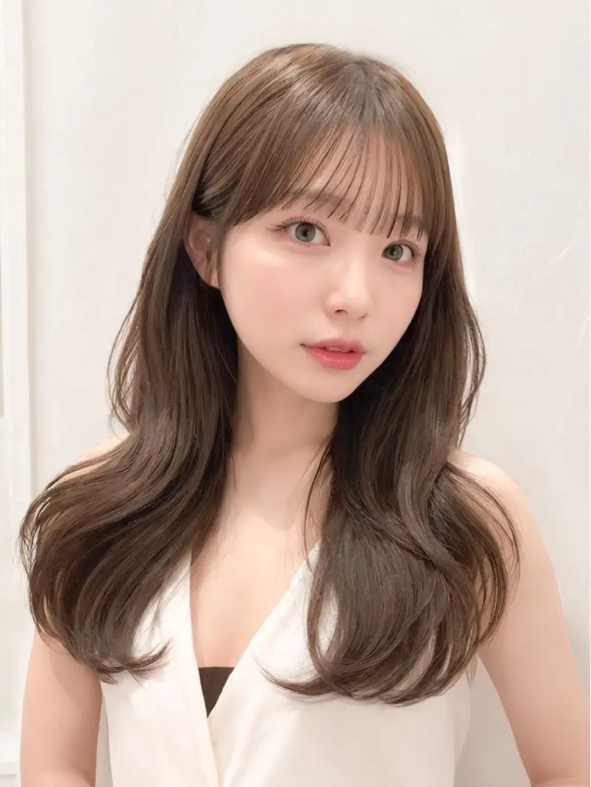 ✨U30✨【韓国ヘアロング専門】レイヤーカット＋トリートメントの写真