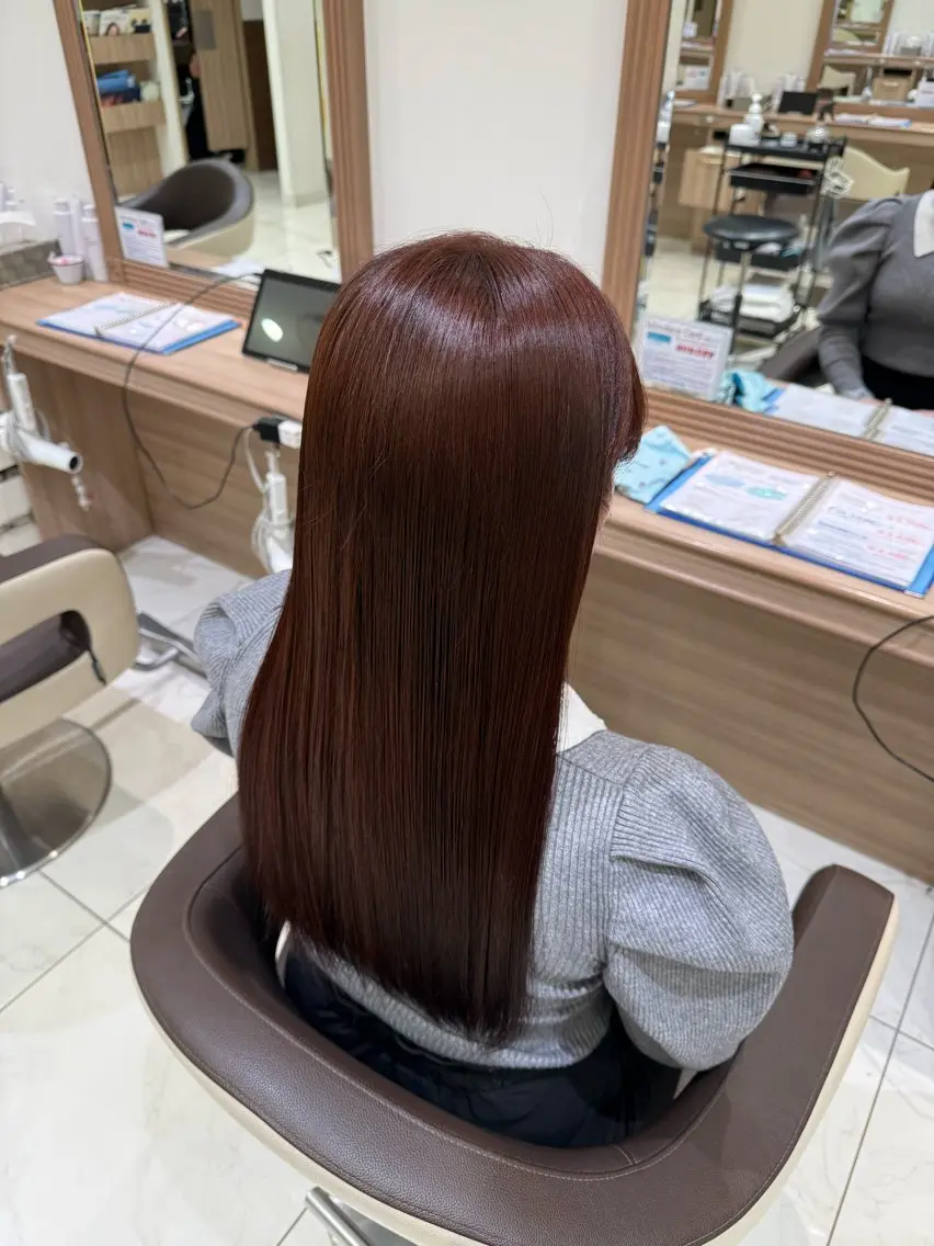 ロング カラー ブリーチ ブリーチなしカラー ヘアカラー 山内 星愛🫧のヘアスタイル