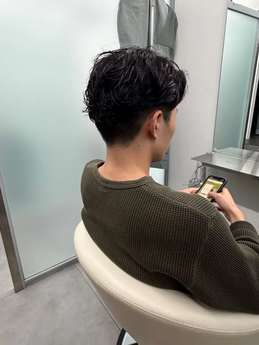 ショート パーマ メンズカット×パーマ ✂️今井魁人✂️のヘアスタイル