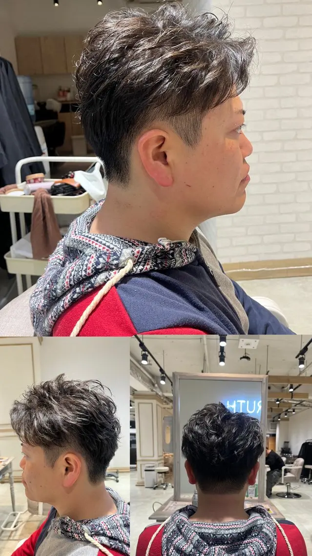 パーマ メンズ メンズパーマ 似合わせレイヤー/ 髪質改善/長瀬叶翔のヘアスタイル