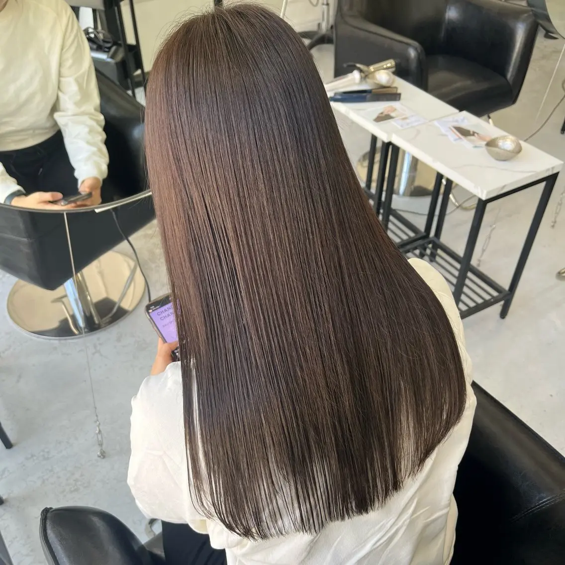 カット+"傷まないブリーチなしWカラー"+BYKARTEトリートメント🪐🎀の写真