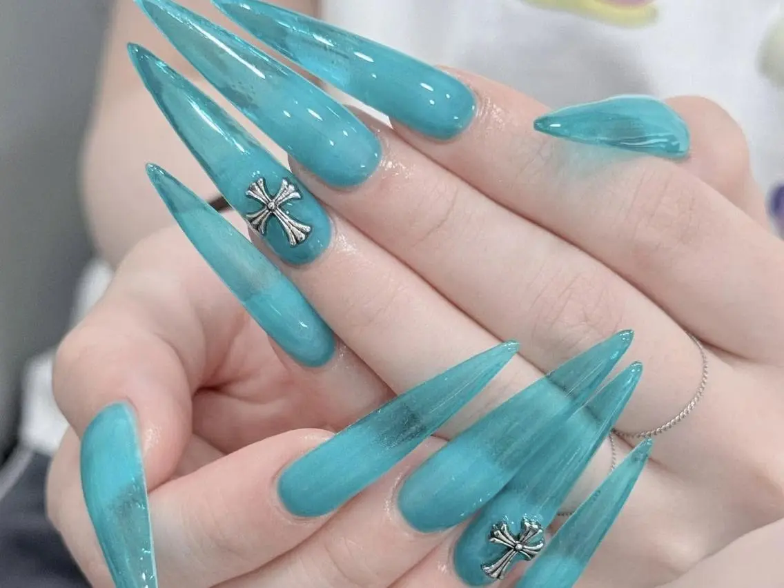 ネイル ボルドー チークネイル 長さ出し フレンチネイル ジェルネイル YUNA Belle Nail 池袋のネイルデザイン