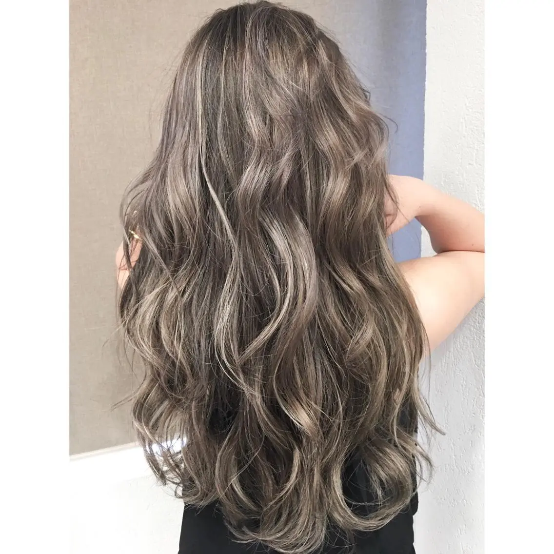 ロング カラー ネイル マツエク・マツパ ヘアカラー トリートメント 井上 一平のヘアスタイル