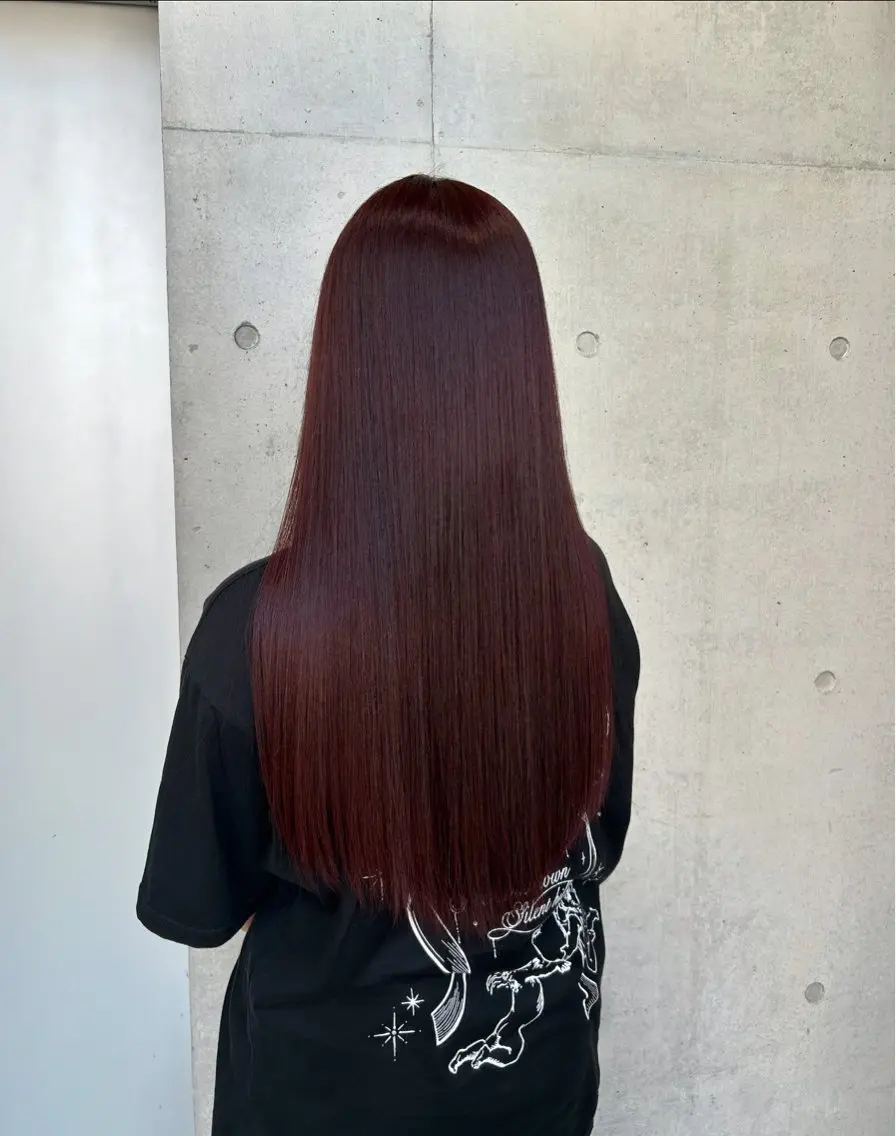 ロング カラー ヘアアレンジ カット ヘアカラー トリートメント ボブ艶モテカラー🫧 カリンのヘアスタイル