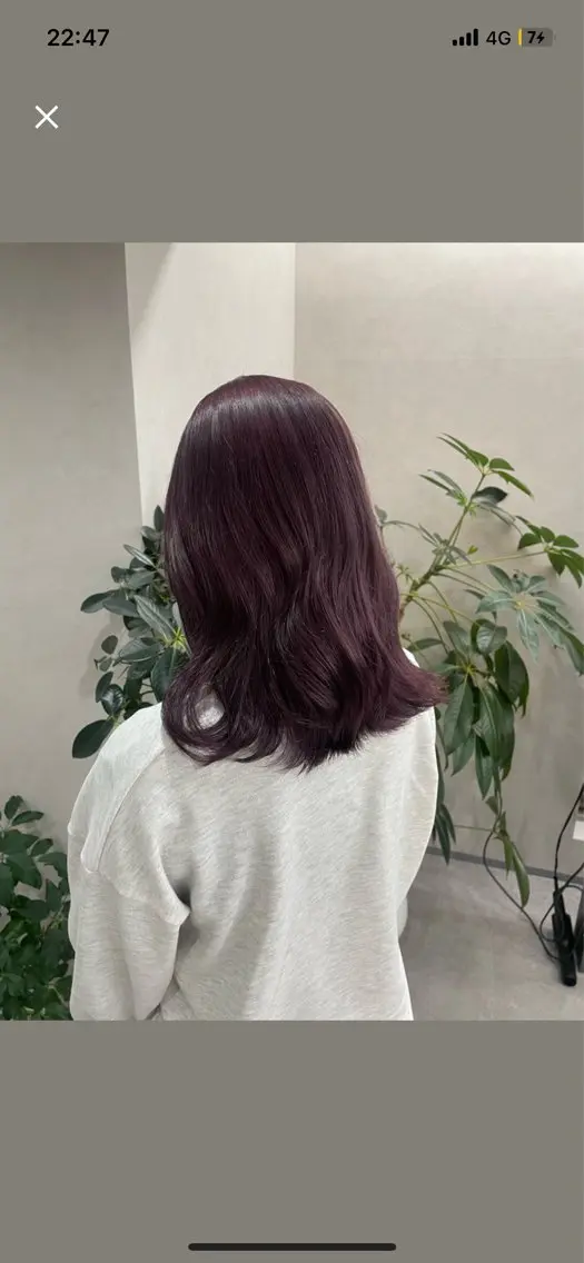 セミロング ヘアカラー 🍑トレンドカラー 🍑横浜のヘアスタイル
