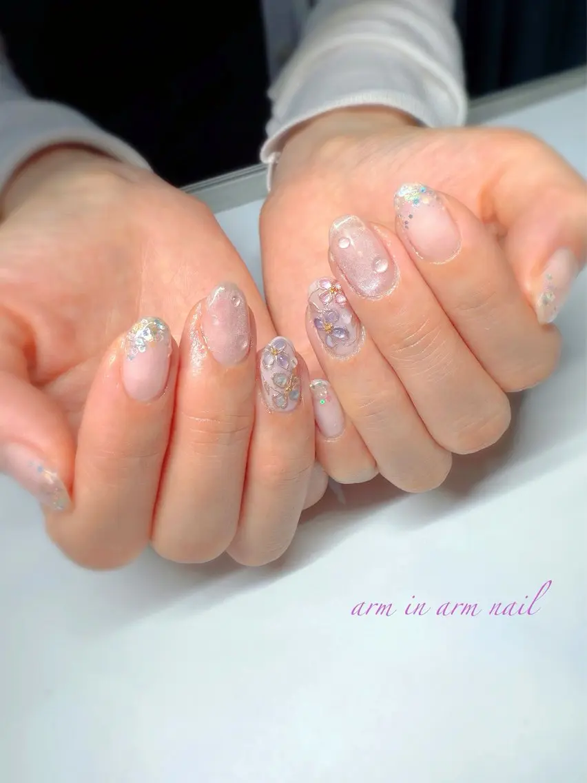 ネイル arm in arm ︎✿Yamamotoのマツエク・マツパデザイン