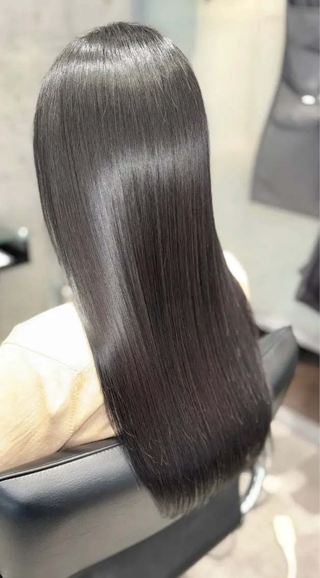 ロング カラー ヘアカラー ドライ カット✂️髪質改善のヘアスタイル