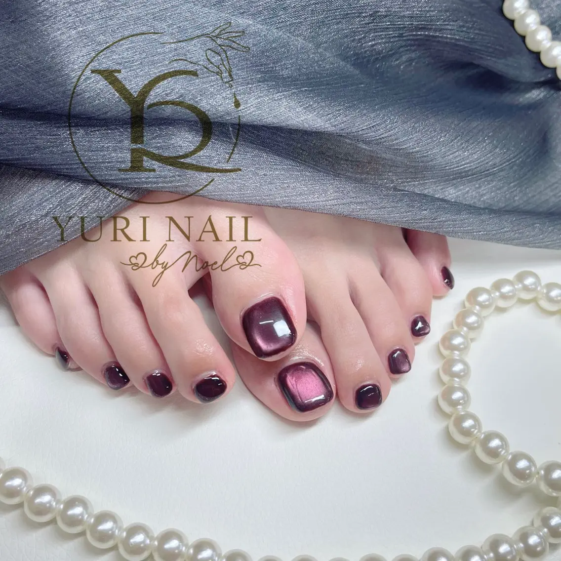 ネイル チークネイル フットネイル フレンチネイル グラデーション キラキラネイル ハンドネイル フットネイル ハンドケア YURI Nail Funabashiのネイルデザイン
