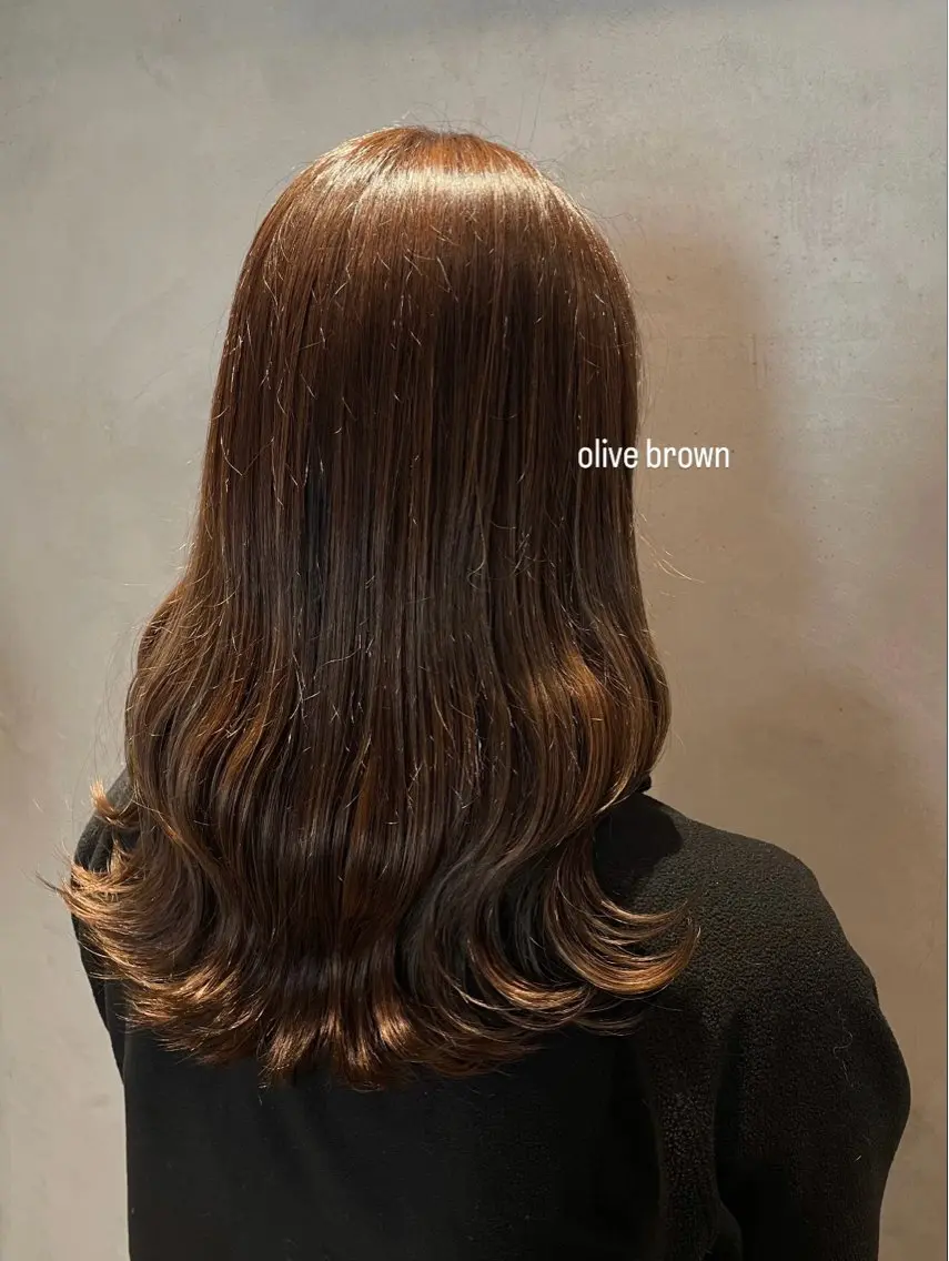 セミロング カラー ヘアカラー トリートメント Luna ☾ ໋のヘアスタイル