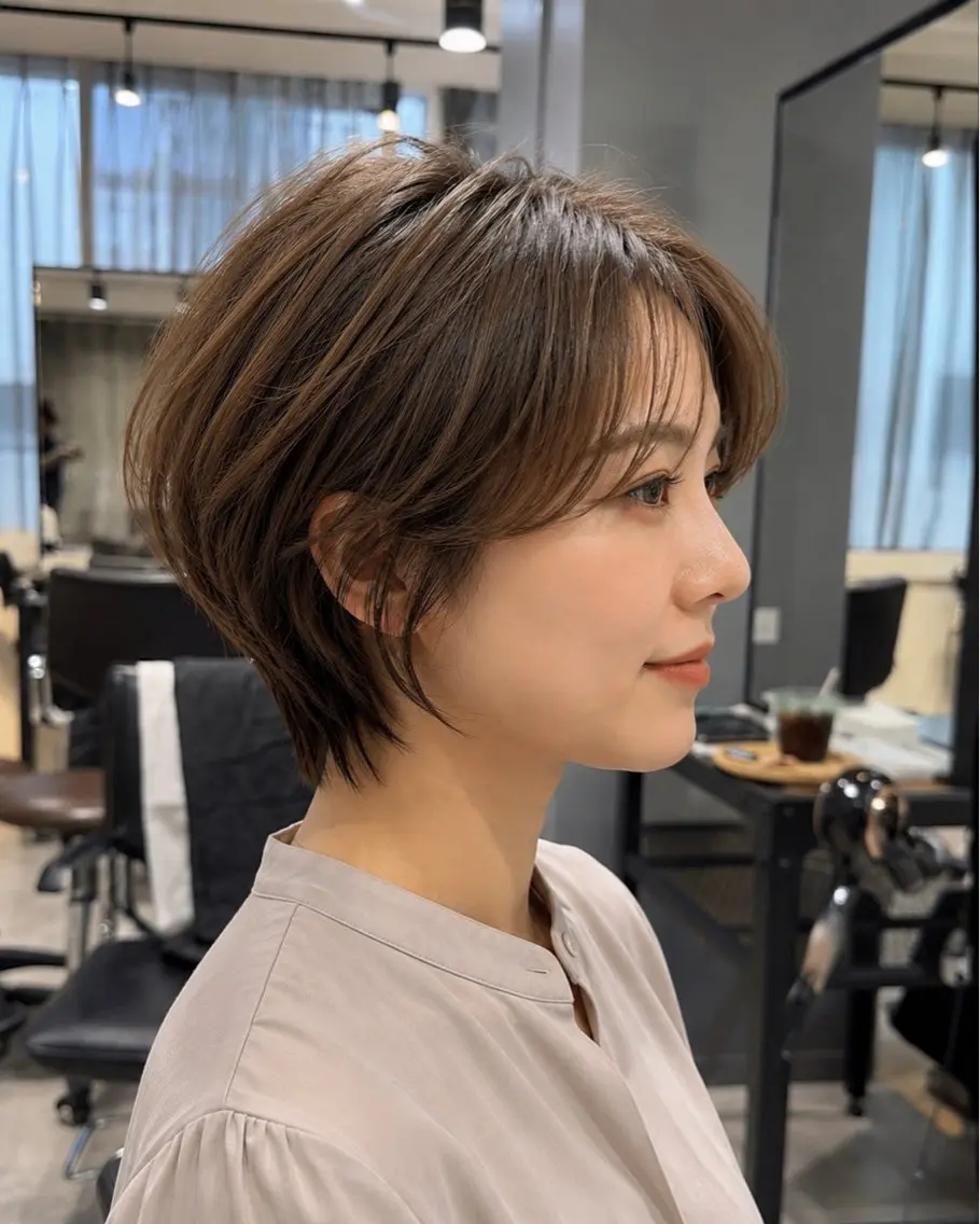 ショート 久保 佳乃のヘアスタイル