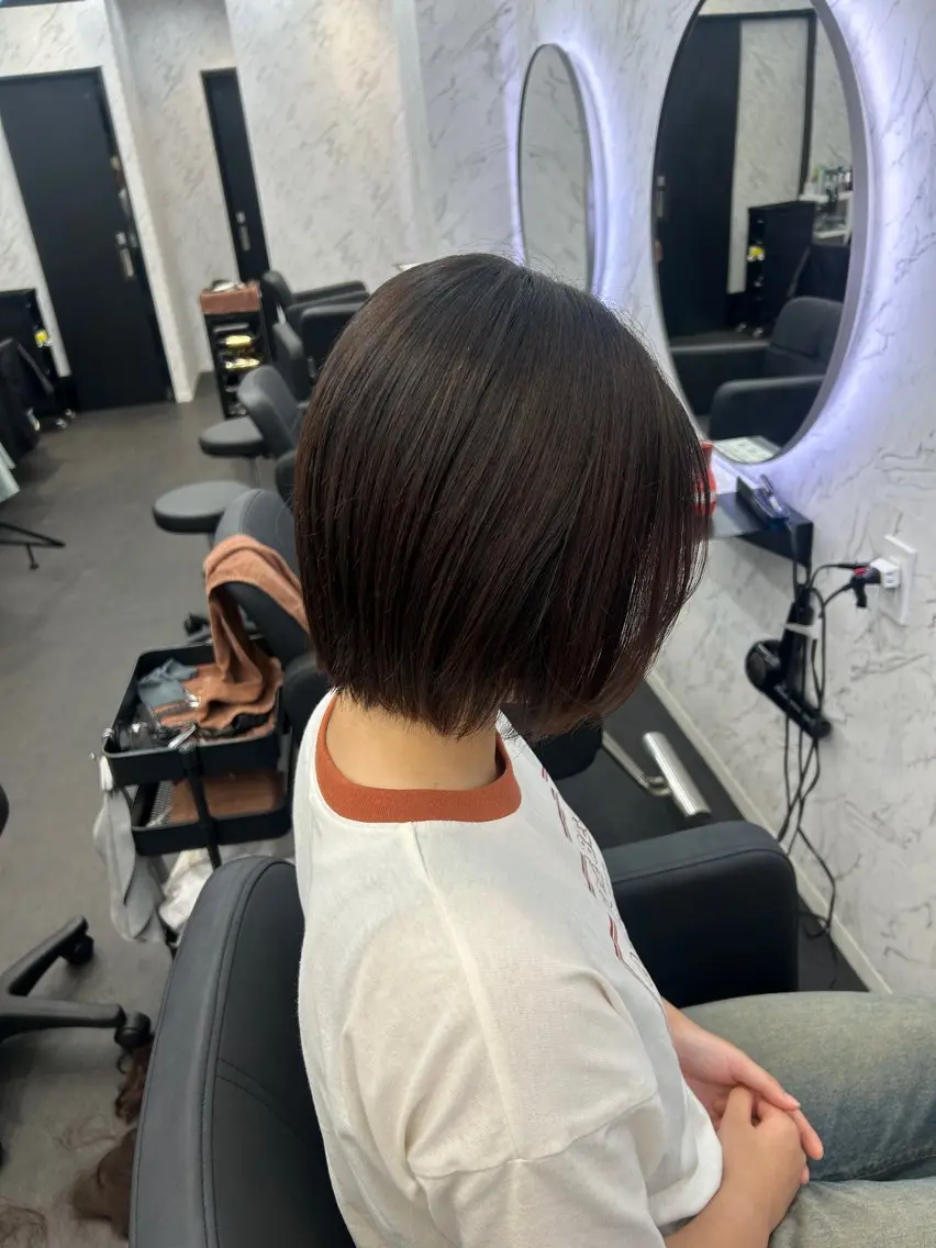 ショート ボブ カット カット¥1100 ✂️MIUのヘアスタイル