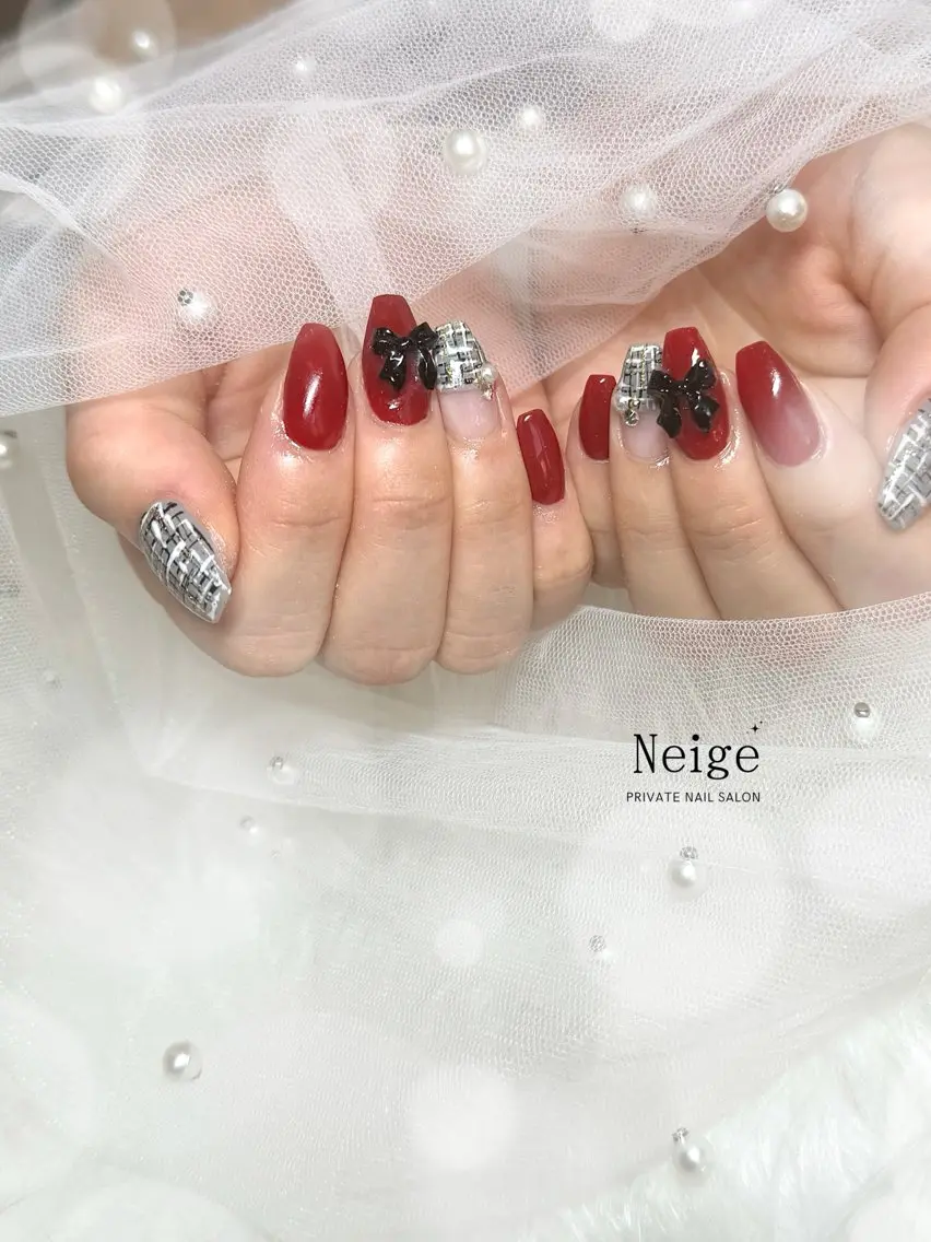 ネイル ハンドネイル Neige‪𓂃ai ＊梅津 / 松尾のネイルデザイン