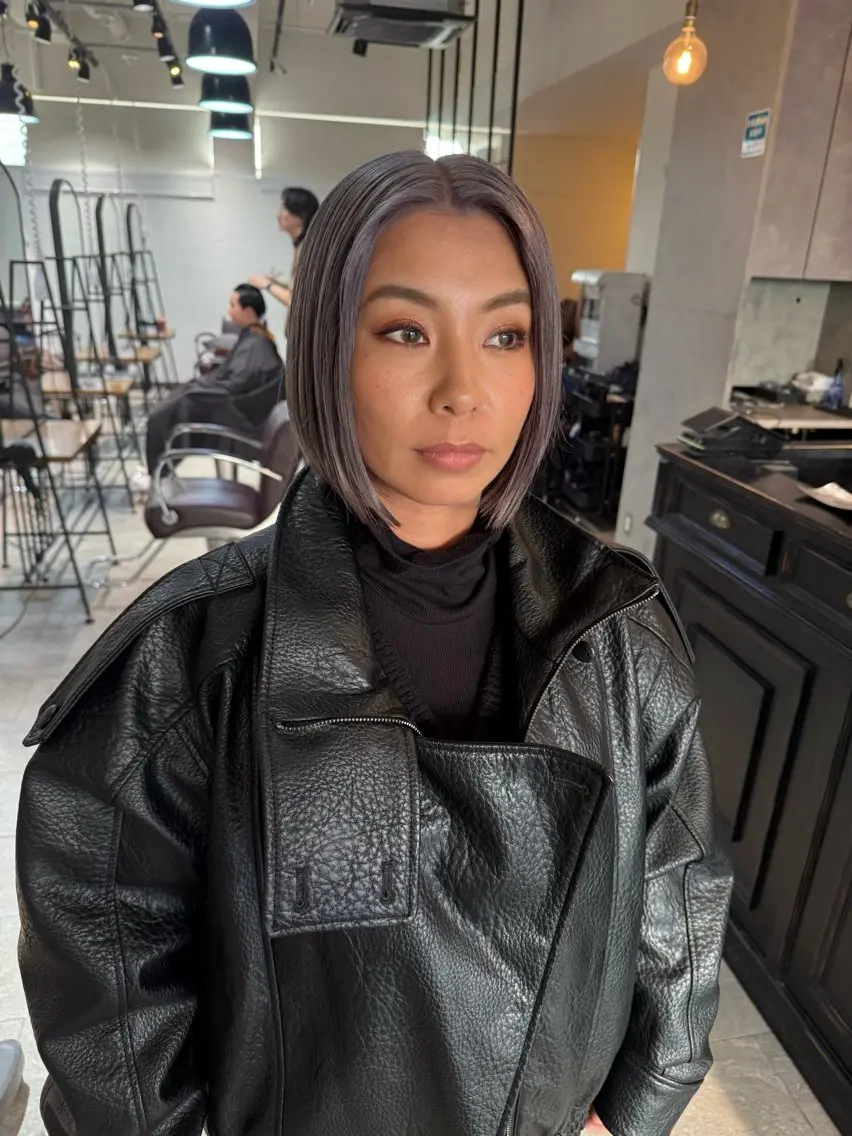 ミディアム カラー メンズ キッズ メンズブリーチ ブリーチ ケアブリーチ 透明感カラー ダブルカラー カット ヘアカラー トリートメント BRAIDS💎愛子 大人ハイライト💎のヘアスタイル