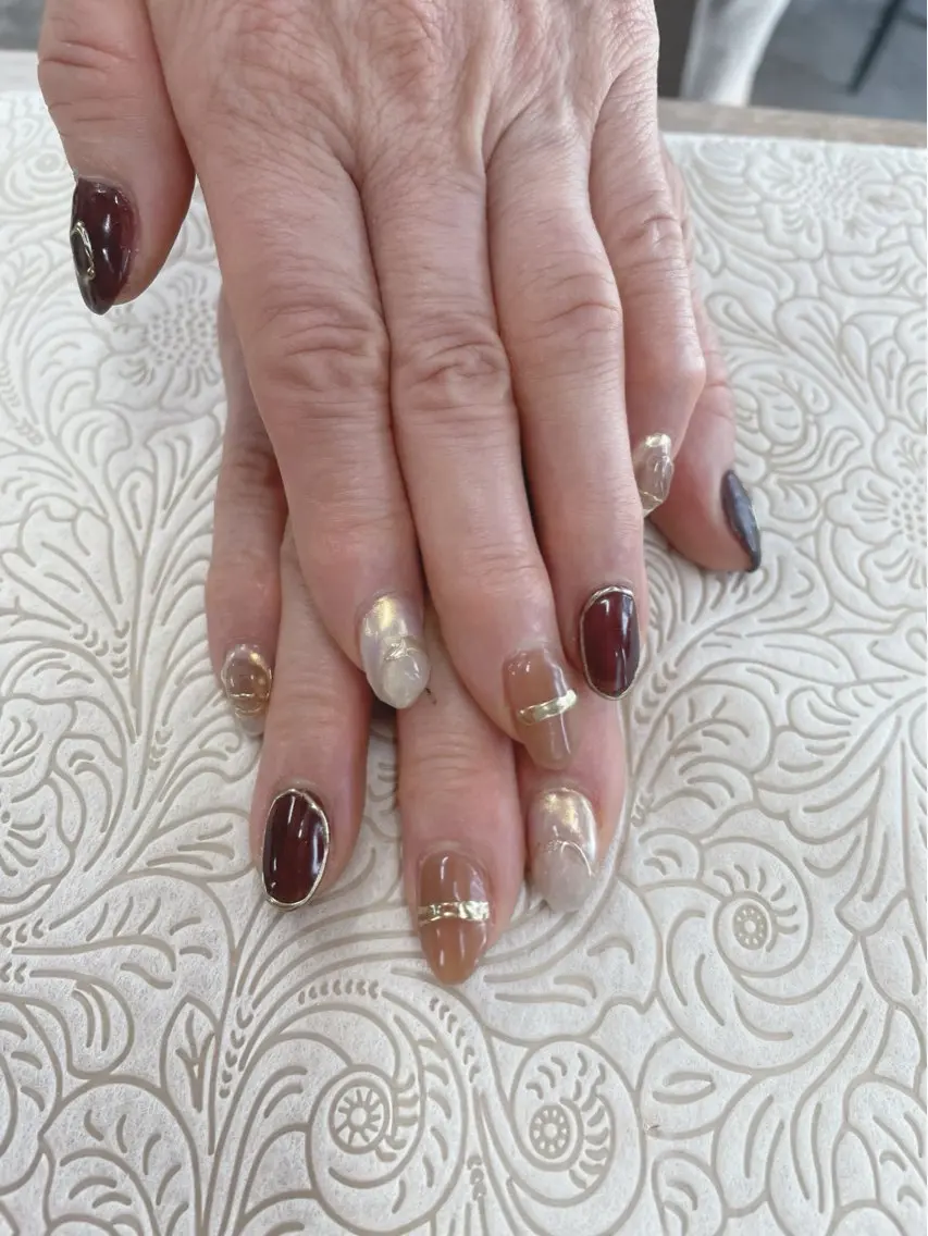ネイル フラワーネイル precious nail roomのネイルデザイン