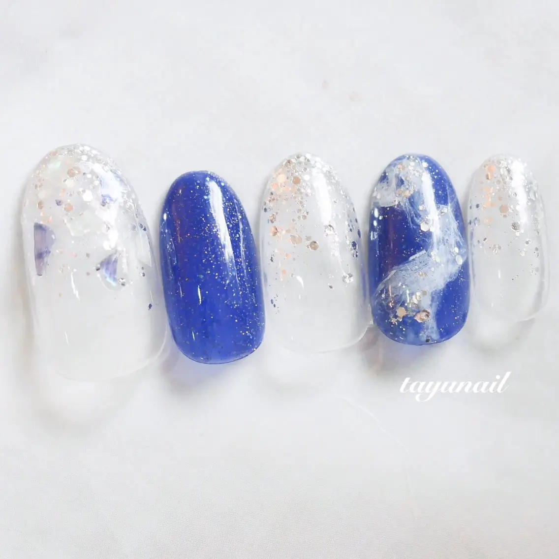 ネイル アートネイル ジェルネイル パラジェル 夏ネイル ハンドネイル ネイルサロン 【たゆnail】のネイルデザイン