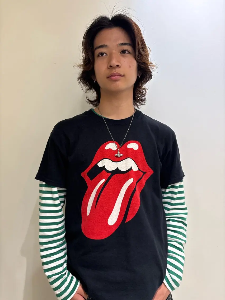 カラー パーマ メンズ フェザーパーマ メンズパーマ 透明感カラー 外国人風カラー カットモデル/ 髪質改善/みわのヘアスタイル