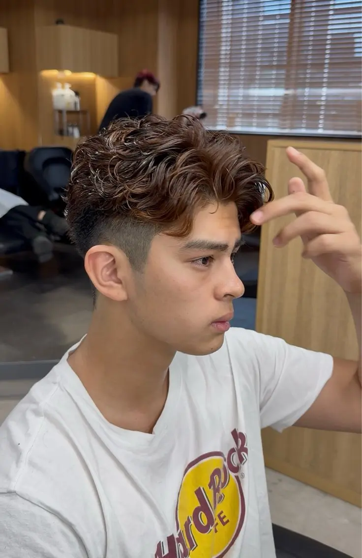 ショート カット パーマ メンズ特化 パーマ水沼心のヘアスタイル