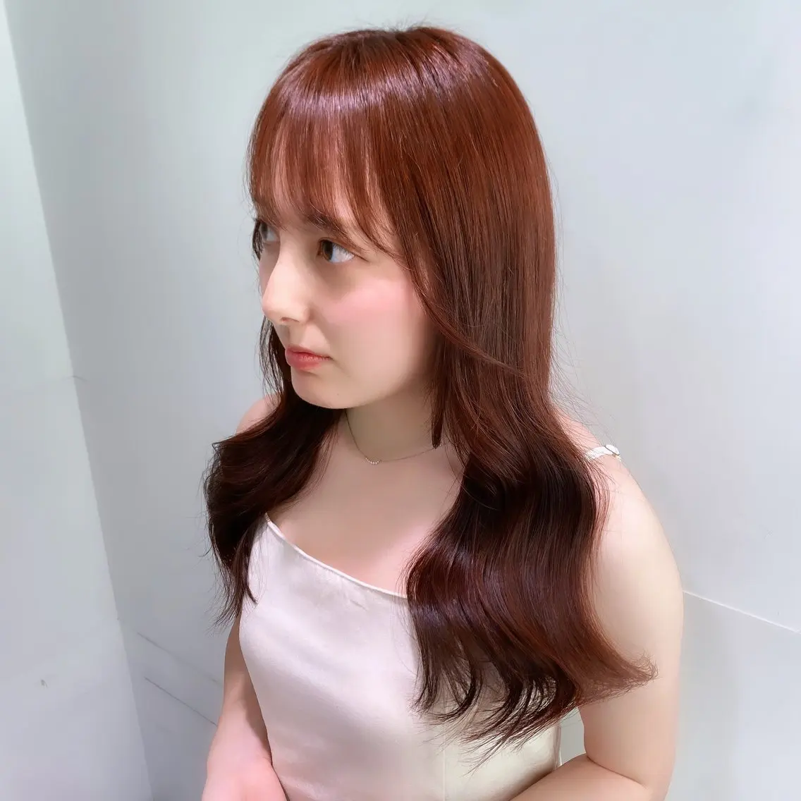 セミロング カラー ヘアアレンジ ヘアカラー トリートメント ヘアセット 当日予約⭕️ JUNYAのヘアスタイル