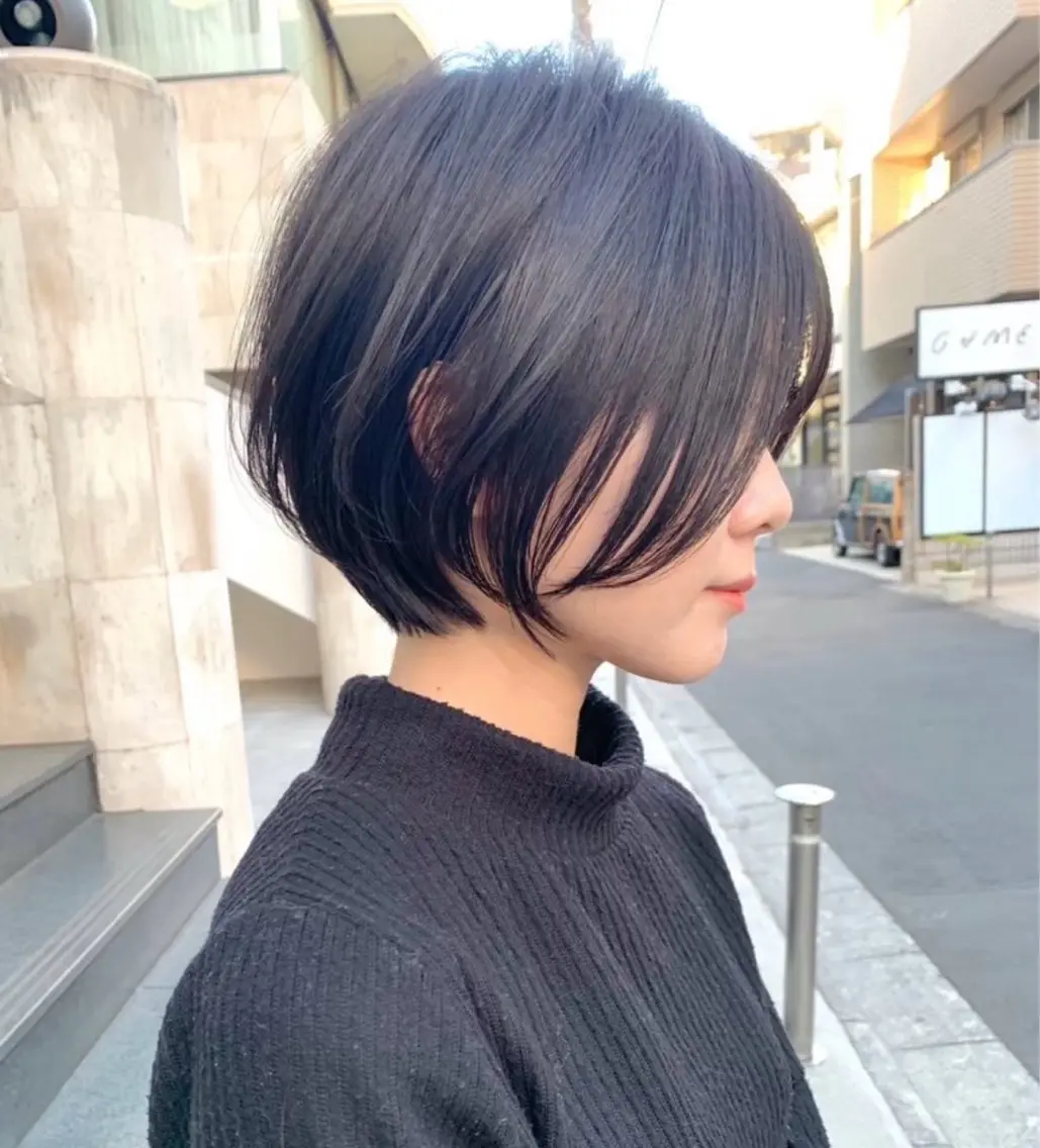 ショート ショートボブ ハンサムショート 丸みショート ボブ ショートヘア ショート 🩰 MANAMI🪿🤍のヘアスタイル