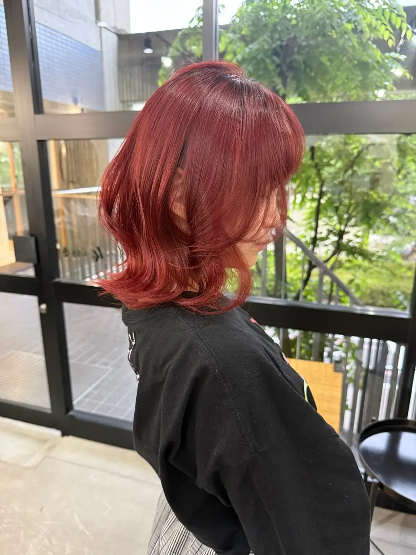 ミディアム LA KING soraのヘアスタイル