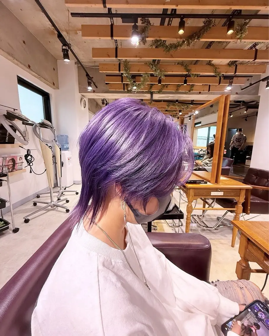 カラー メンズ カット ヘアカラー トリートメント 🫐ブルベカラー🫐 ミルクティー/あれんのヘアスタイル