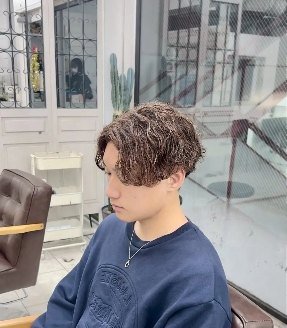 パーマ メンズ 🎩刈り上げ特化🎩 渡邉太耀のヘアスタイル