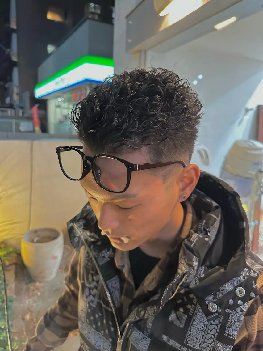 【メンズ】カット+(パーマorワンカラー)の写真
