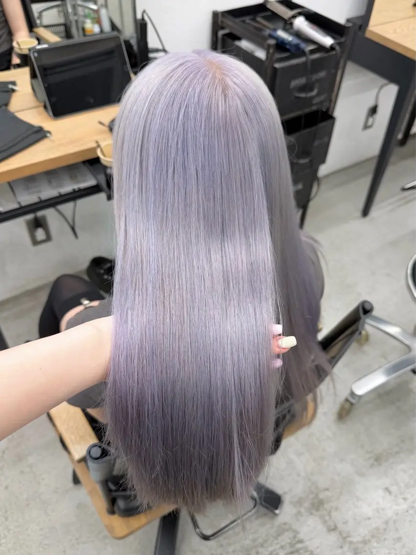 カラー ヘアカラー 🎀 のえか/ハイ トーン/ピンク🤍のヘアスタイル