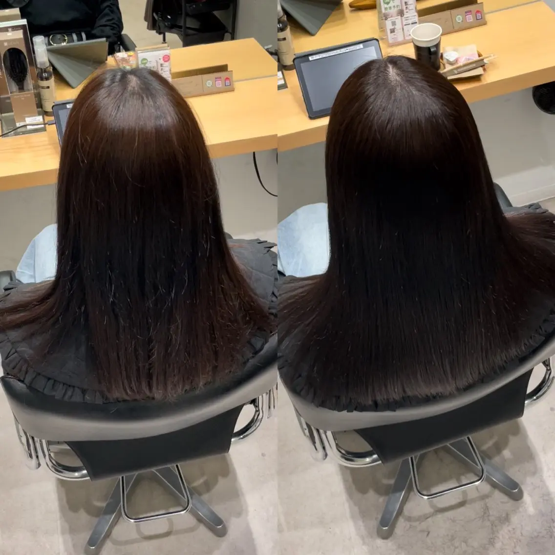 ミディアム カラー ケアカラー トリートメント 髪質改善ヘアケア 艶髪特化/上田のヘアスタイル