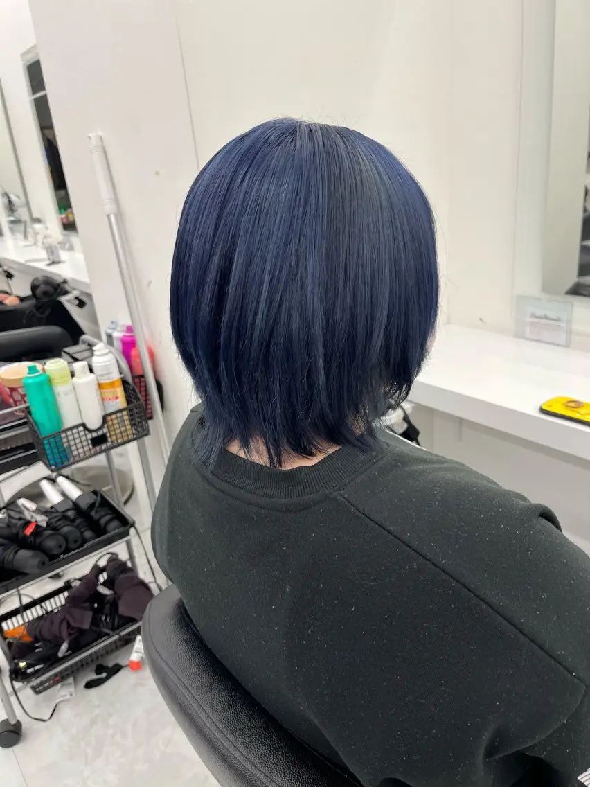 ショート カラー ブルーカラー ヘアカラー 💖トレンド春夏 カラー💖FUTAのヘアスタイル