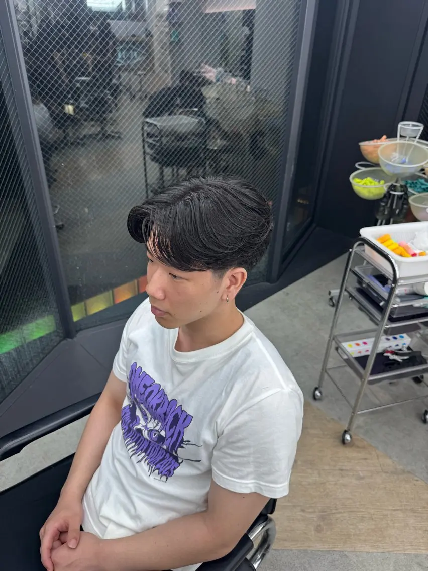 ショート パーマ メンズ メンズパーマ 刈り上げ ニュアンスパーマ カット パーマ 名古屋栄パーマ/ fifth栄/秀虎のヘアスタイル