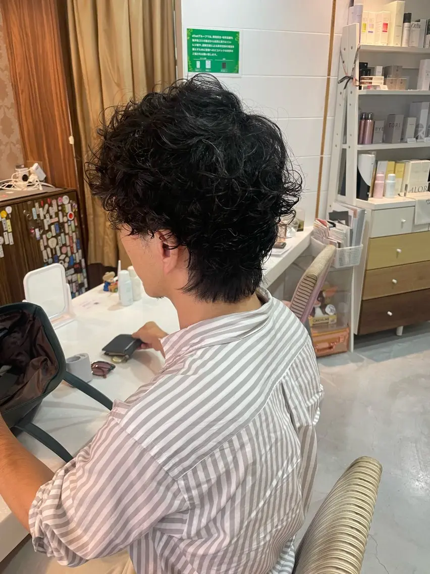 パーマ メンズ 山本(末田) 崇子のヘアスタイル