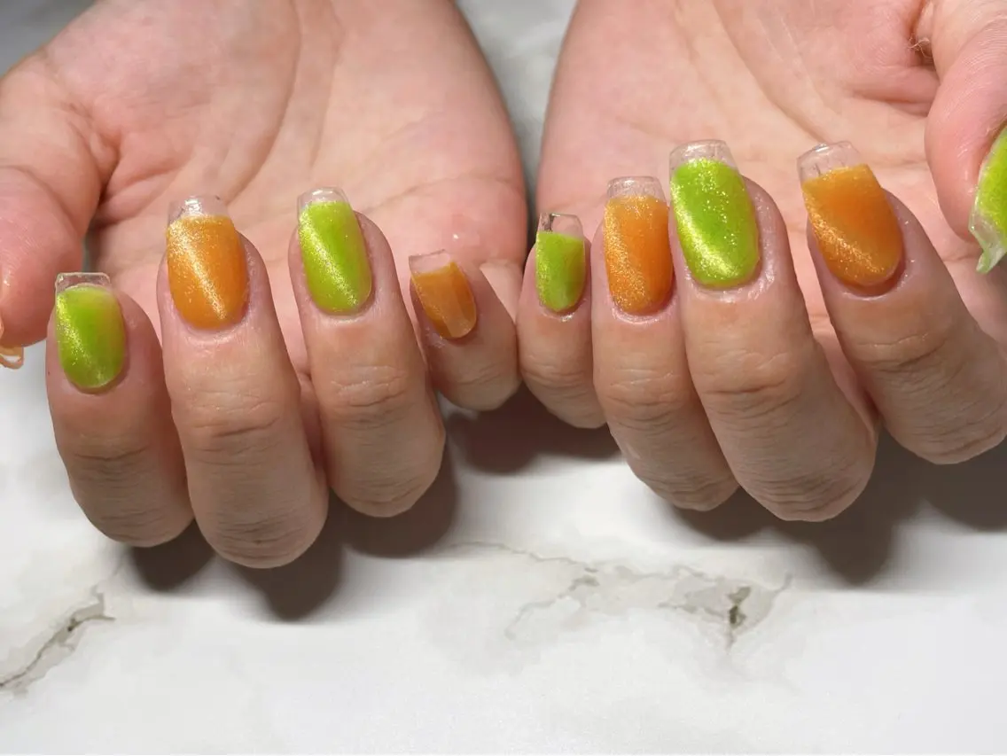 ネイル クリアネイル 長さ出し フレンチネイル ネイルチップ nail salon シェリコのネイルデザイン