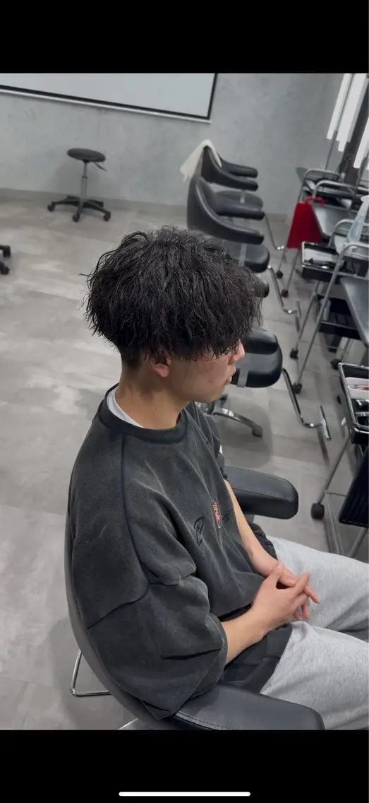 ショート カット パーマ 高橋 昂大のヘアスタイル